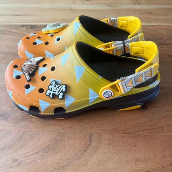 Crocs Demon Slayer Zenitsu All-Terrain Clog Limited Edition Mens 7/Womens 9 NEW - Picture 4 of 10